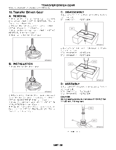 15. Transfer Driven Gear