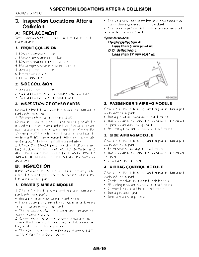 Inspection Locations After a Collision