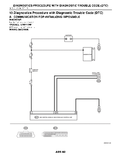 Diagnostics Procedure with Diagnostic Trouble Code (DTC