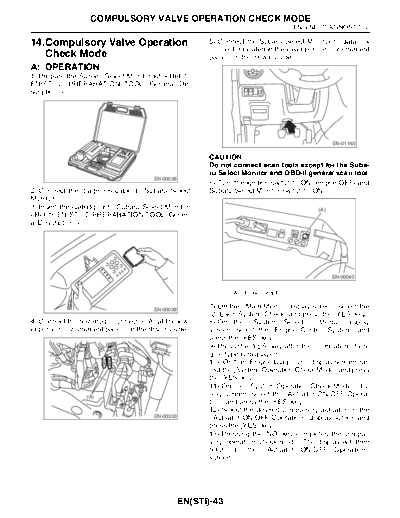 14. Compulsory Valve Operation Check Mode