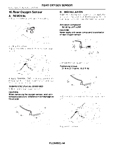 Rear Oxygen Sensor