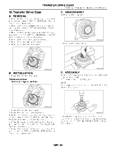 10. Transfer Drive Gear