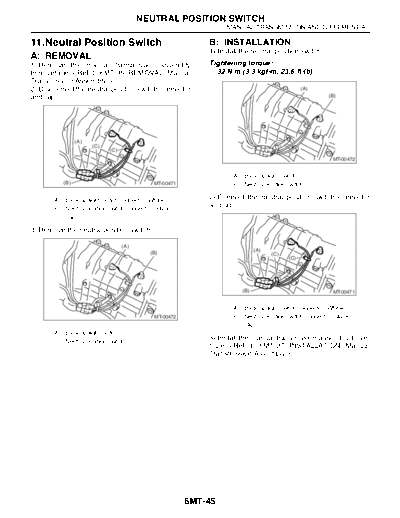 11. Neutral Position Switch