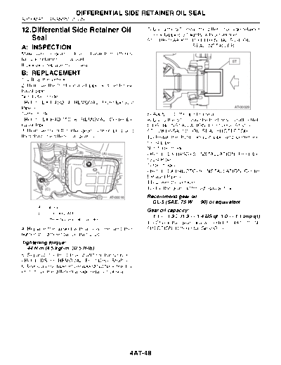 Differential Side Retainer Oil Seal