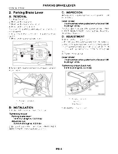 02. Parking Brake Lever