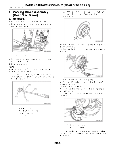 04. Parking Brake Assembly (Rear Disc Brake)