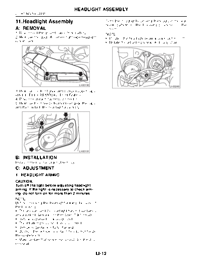 11. Headlight Assembly