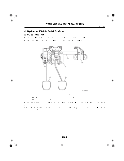 04. Hydraulic Clutch Pedal System