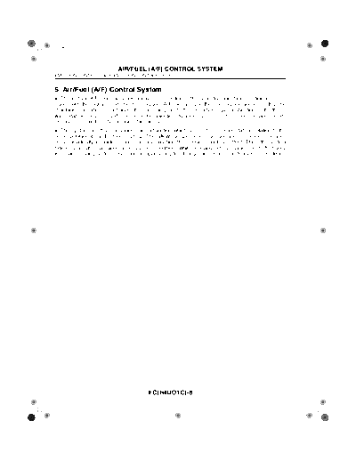 05. Air-Fuel (A-F) Control System