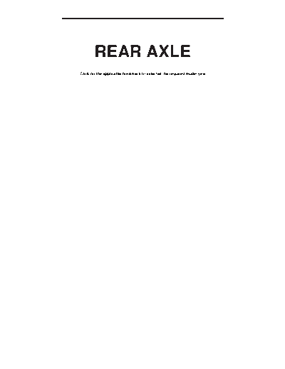 27 REAR AXLE