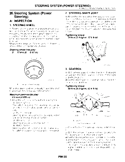 Steering System (Power Steering)