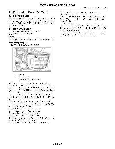 Extension Case Oil Seal