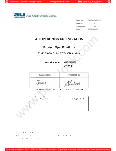 Panel_AU_Optronics_M170EN05_V3_0_[DS]