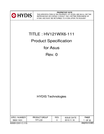 Panel_HYDIS_HV121WX6-111_0_[DS]