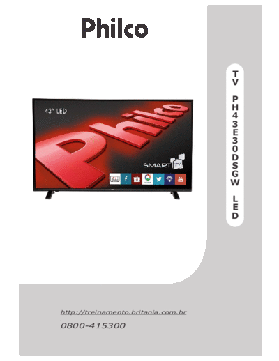 Philco+PH43E30DSGW+LED