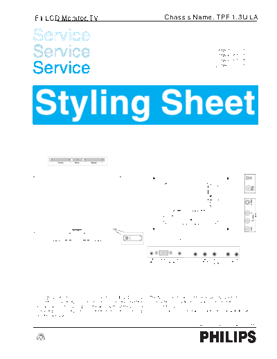Philips-Magnavox_15MF500T_15MF605T_20MF605T_Styling_Sheet_Parts_List_[SM][PL]