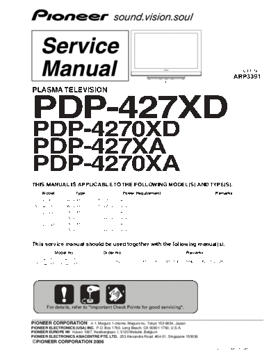 Pioneer_PDP-427XD_PDP-4270XD_PDP-427XA_PDP-4270XA_no_sch_ARP3391_[SM]