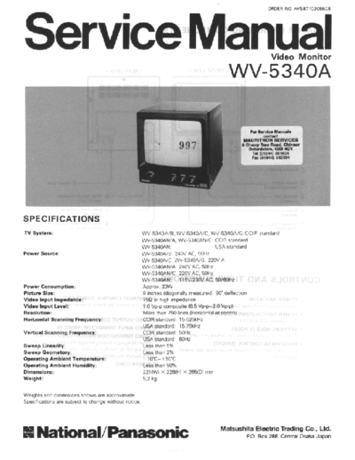 Panasonic_WV-4340A_CCTV_Monitor