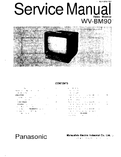 Panasonic_WV-BM90_CCTV_Monitor