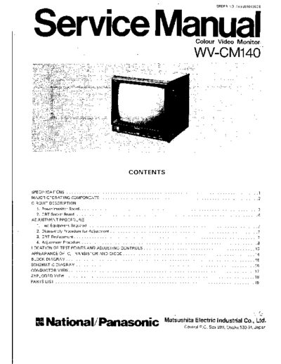 Panasonic_WV-CM140_CCTV_Monitor
