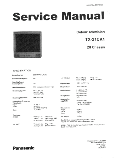 tx21ck1 Z-8 Chassis
