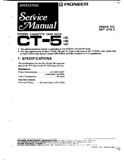pioneer_ct-5_schematic_diagrams