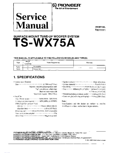 TS-WX75A