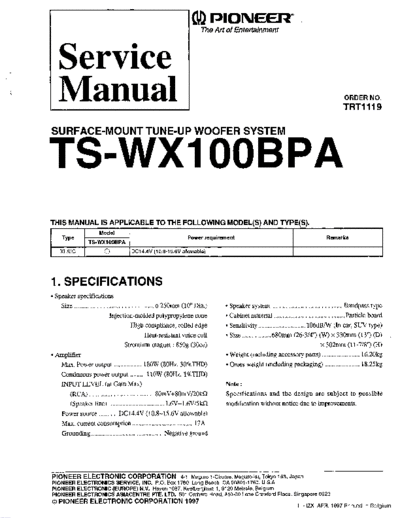 TS-WX100BPA