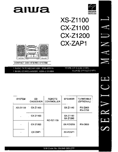 AIWA_CX-Z1100_Z1200_Z1200LH_Z2100M_ZAP1_XS-Z1100