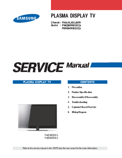 Samsung_PN42B450_PN50B450_all_parts_[SM]