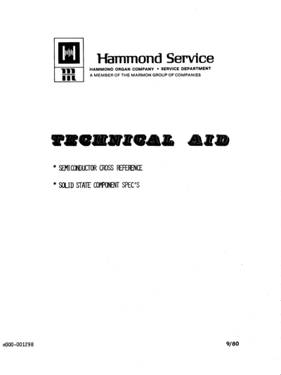 hammond_transistor_xref