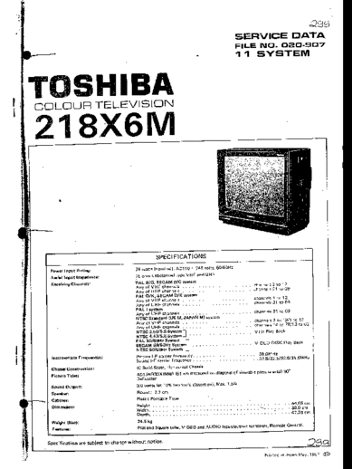 toshiba 218x6m
