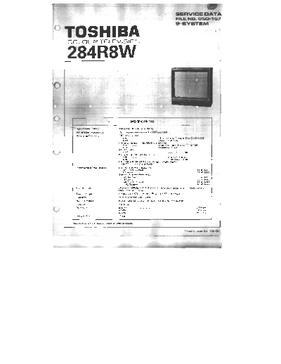TOSHIBA 284R8W full
