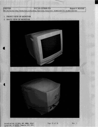 DELTA DE-570 Monitor