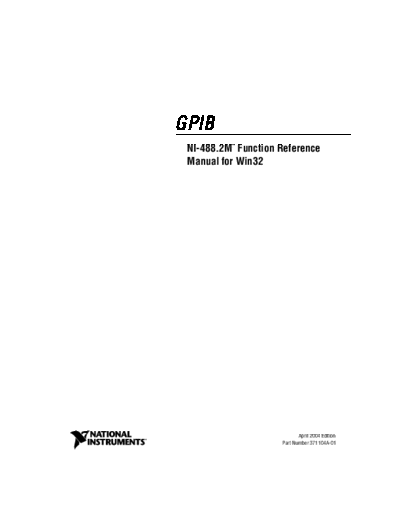 488 Function Reference Manual