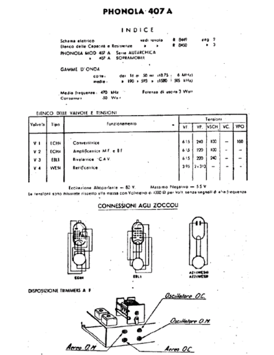 Phonola 407A tubes