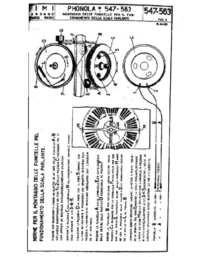 Phonola 547 tuning cord