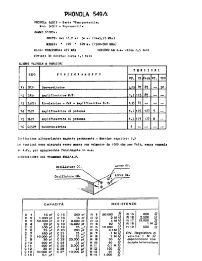 Phonola 549S components