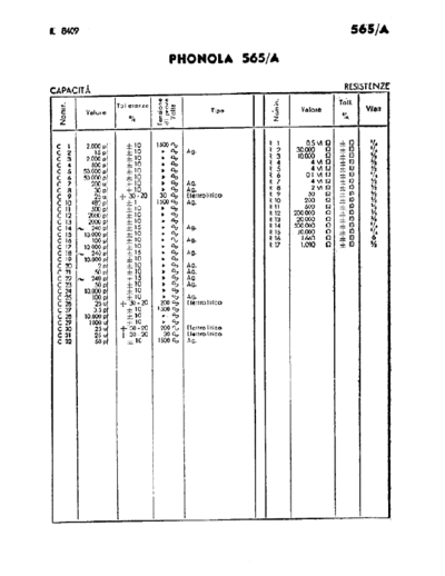 Phonola 565A components