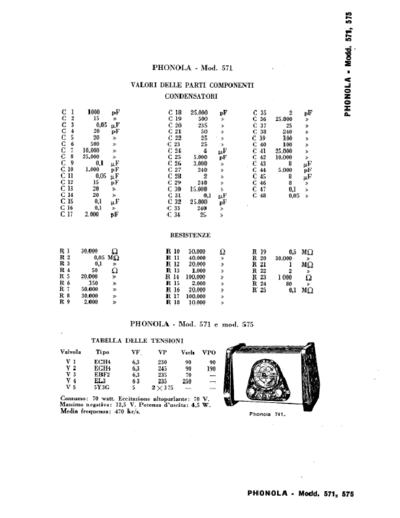 Phonola 571 components_2