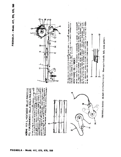 Phonola 579A 580 tuning cord