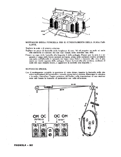 Phonola 597 tuning cord