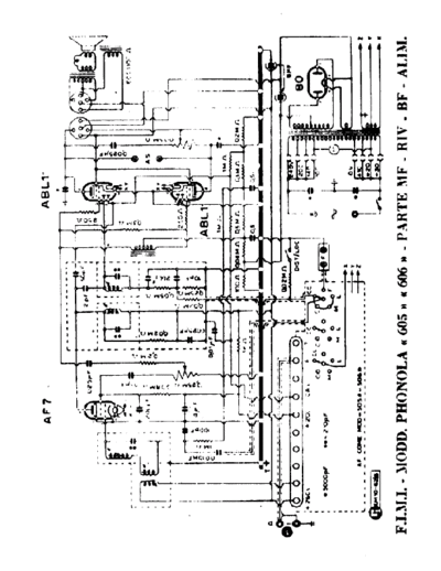 Phonola 605 606 IF detector LF power units