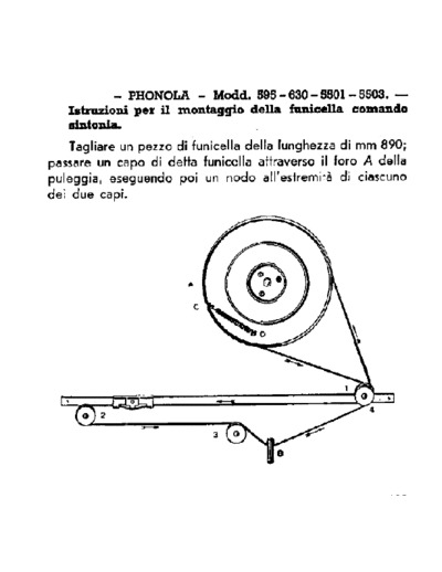 Phonola 630 tuning cord I