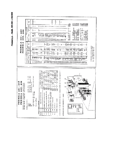 Phonola 641 642 645 646 components