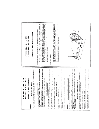 Phonola 641 642 645 646 tuning cord