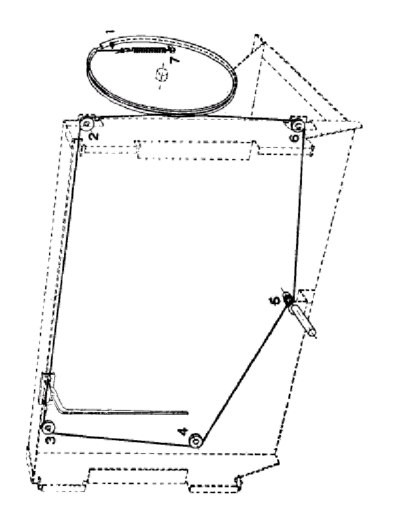 Phonola 641 642 645 646 tuning cord assembly