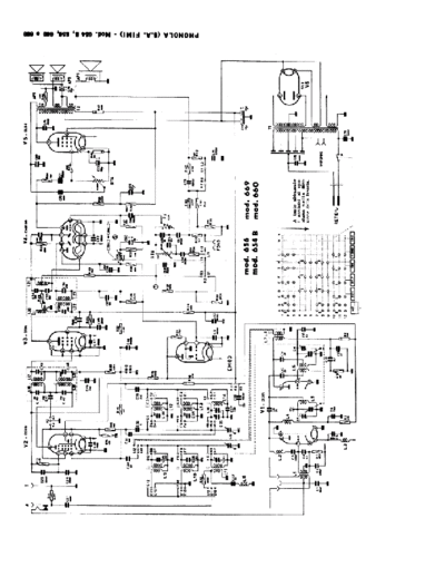 Phonola 654B 656 660 669