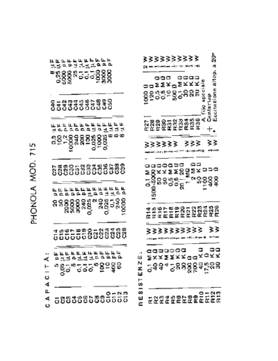Phonola 715 components