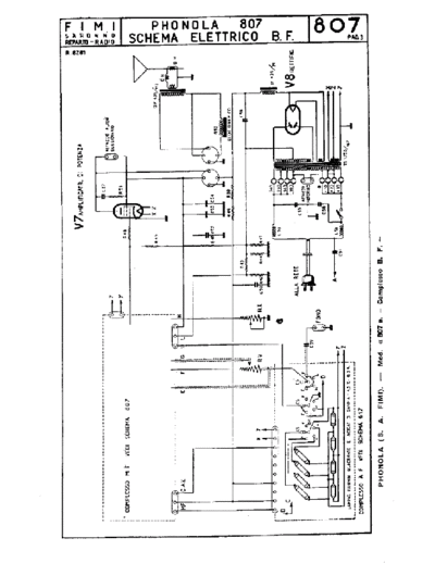 Phonola 807 LF unit